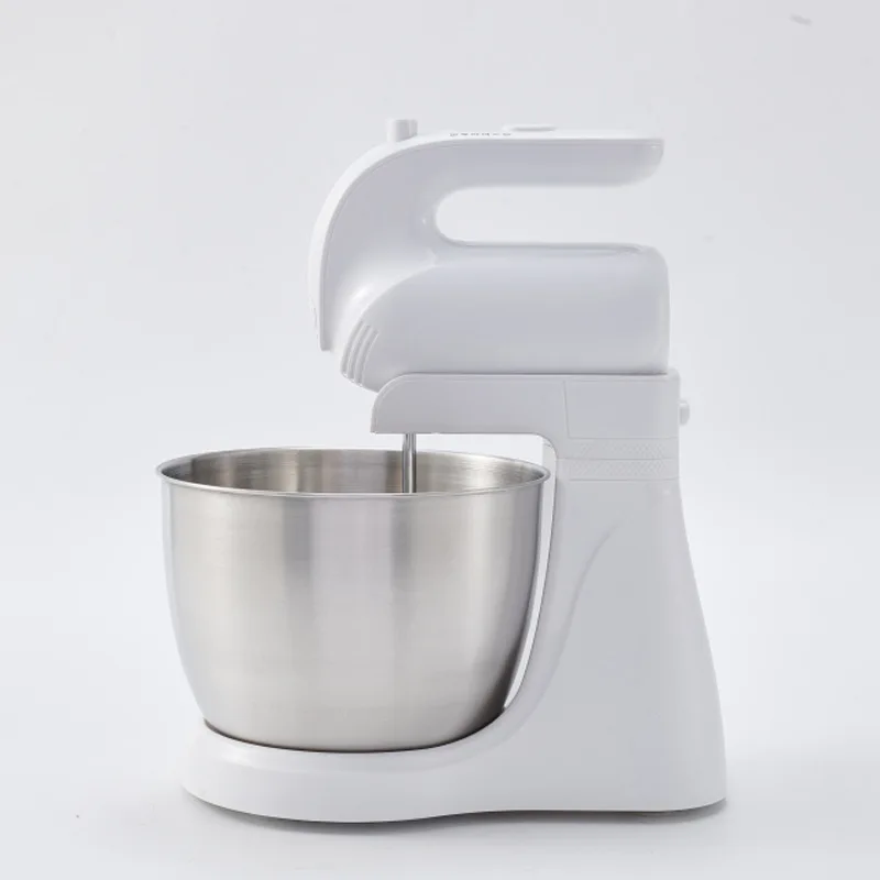 Auto Electric 304 Stainless Steel Egg Whisk Self-Turning Desktop Cream Cake Egg Beater Dough Hook Baking Dough Mixer Kitchen