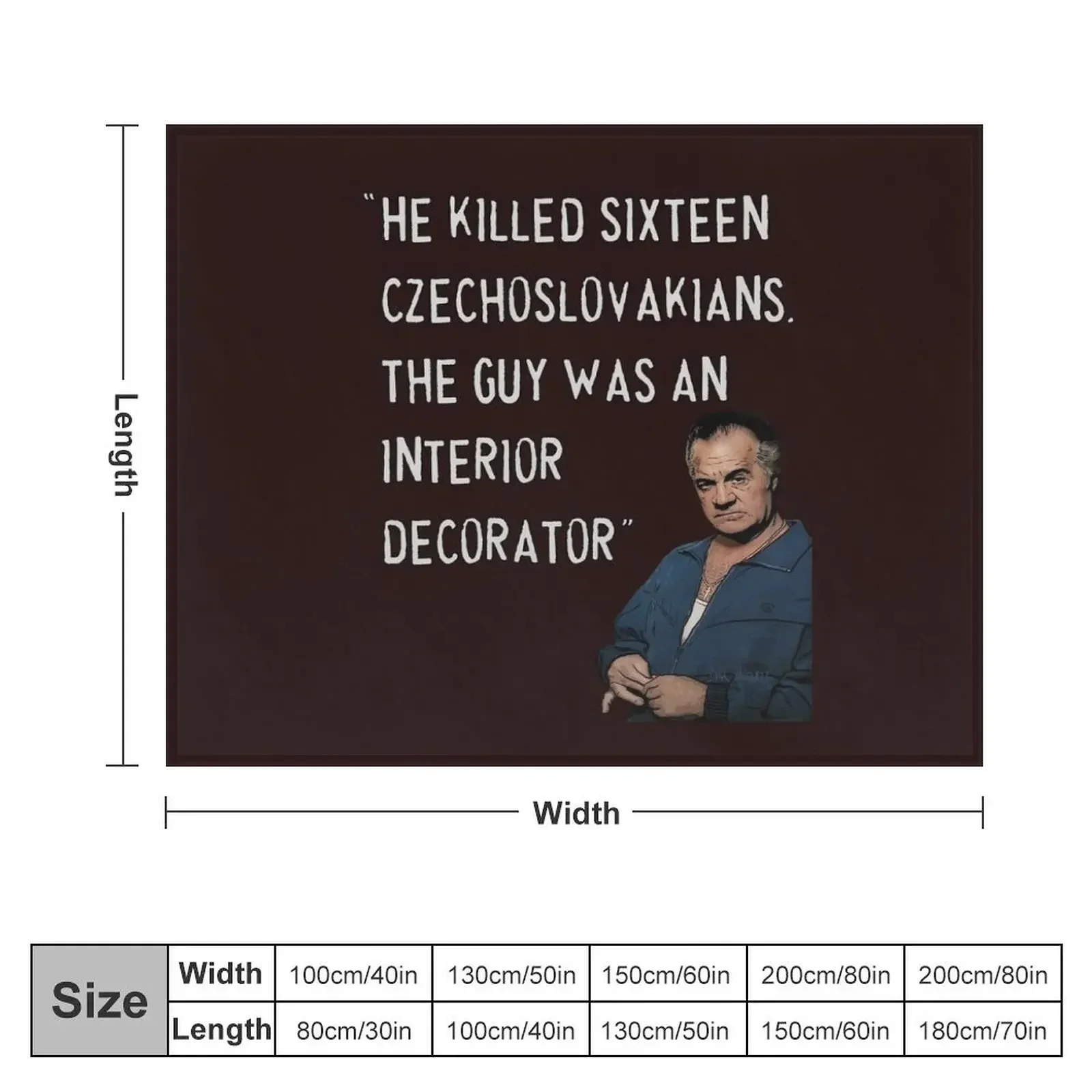 Sopranos - Paulie Walnuts 2 Throw Blanket For Decorative Sofa funny gift Nap Moving Blankets