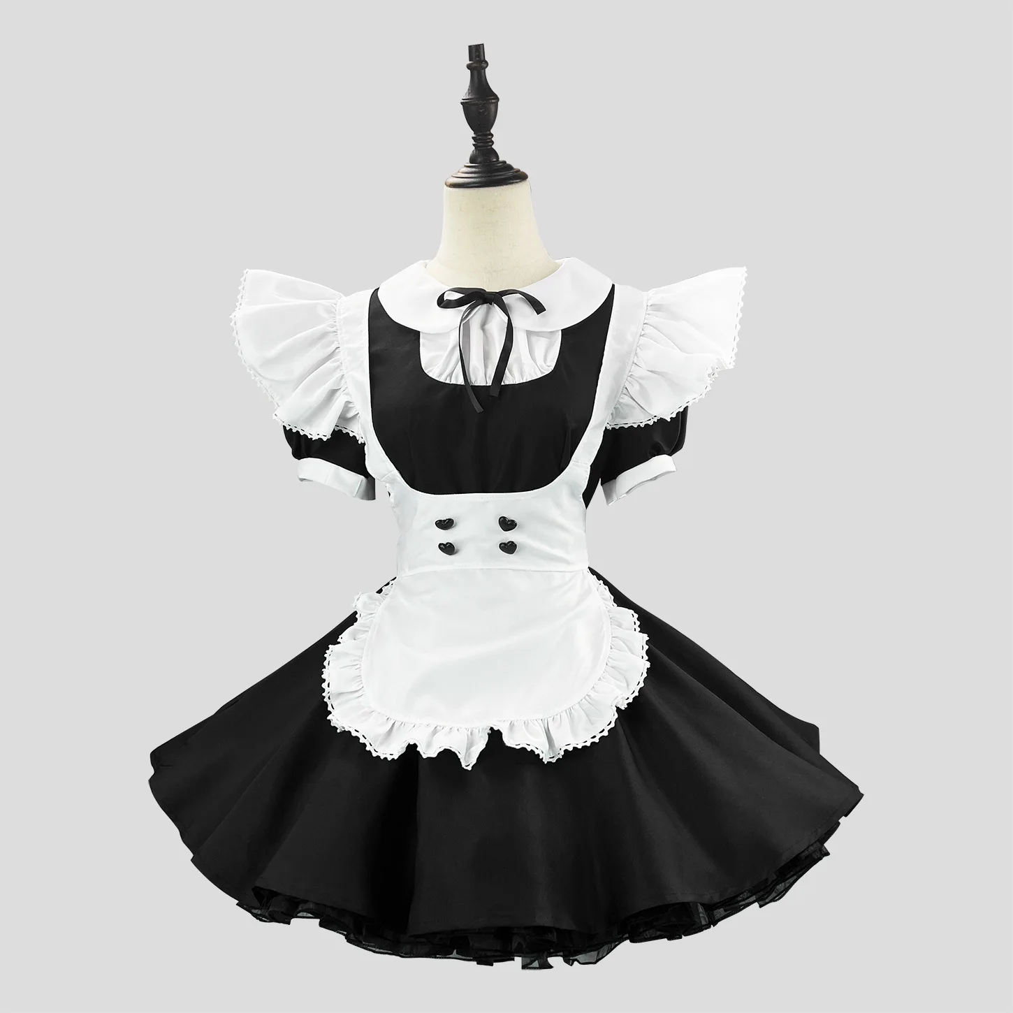 

S -5XL Retro Black And White Maid Lolita Dress Cosplay Costume Girl Woman Anime Maid Waiter Party Stage Costumes