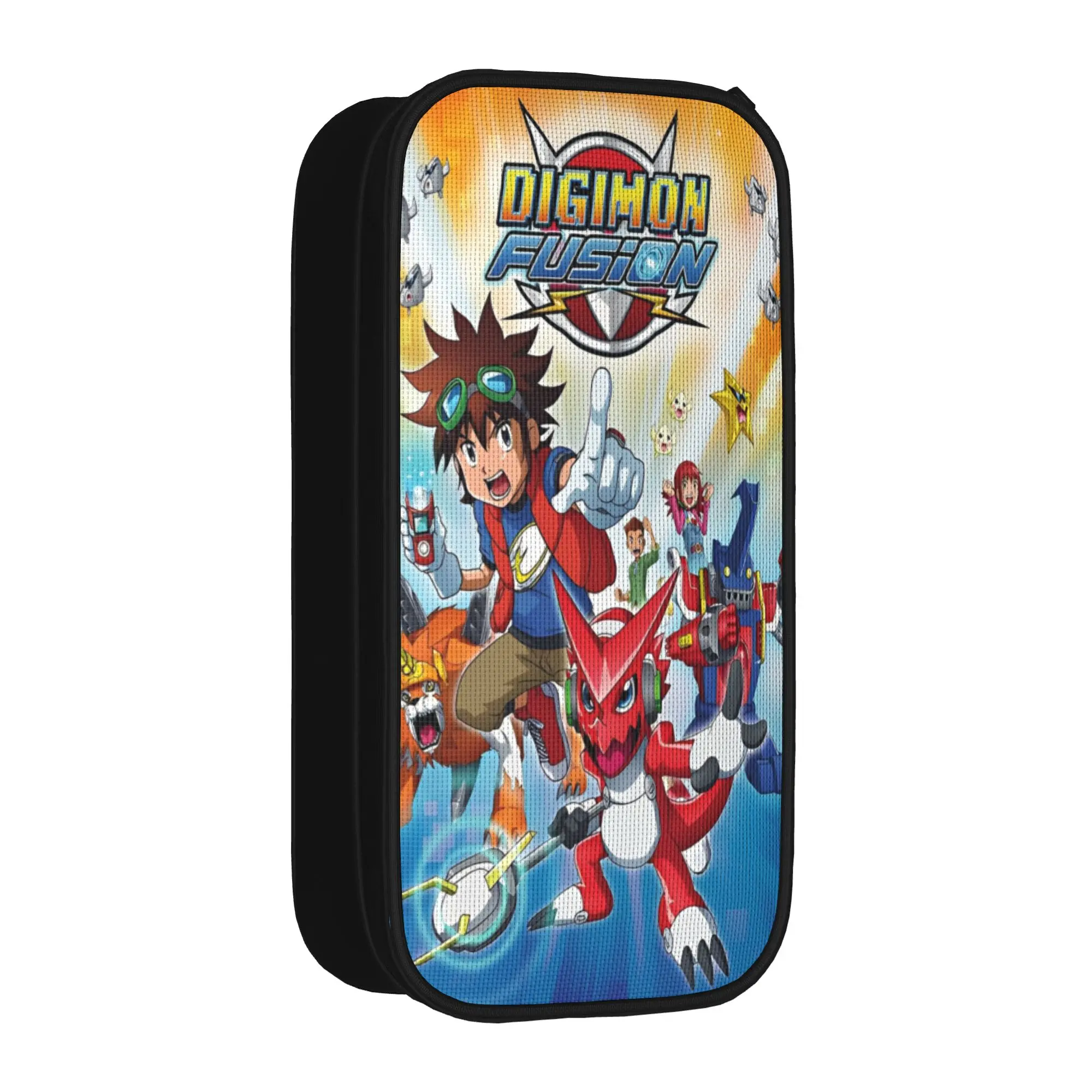 

Digital Monster Digimon Pencil Case Fashion Pen Holder Bag for Student Large Storage School Supplies Zipper Pencilcases