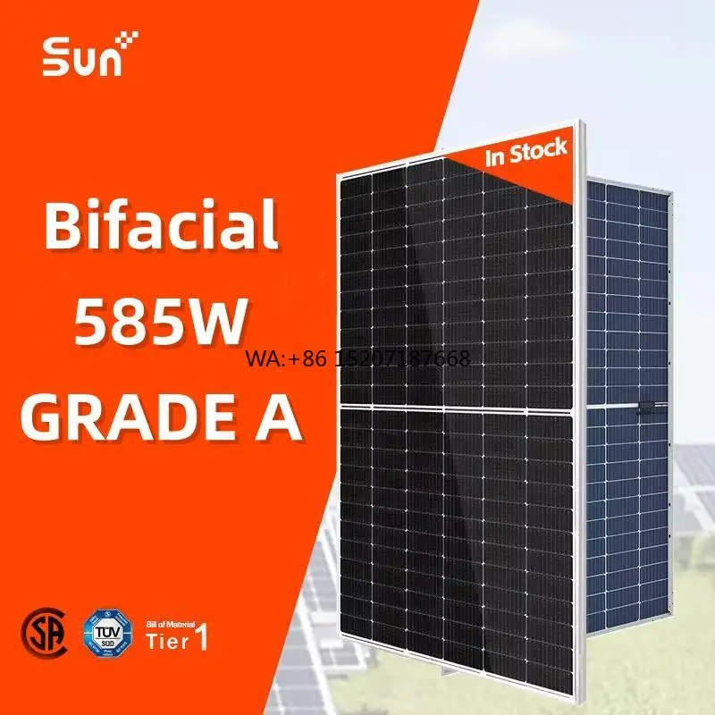 Sunplus 585W Bifacial Dual-Glass Modules Premium