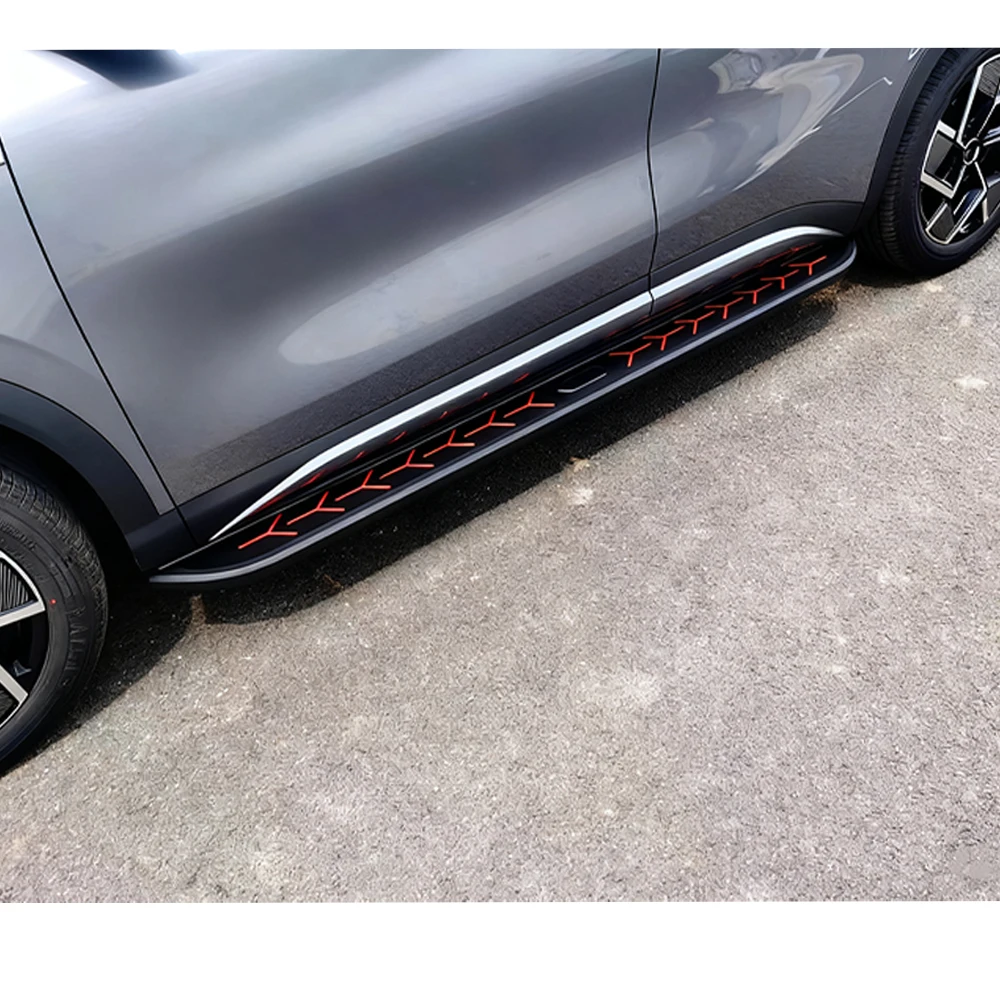 2 uds apto para Toyota Sienna XL40 2021-2025 estribos laterales barra Nerf de aluminio (con soportes)