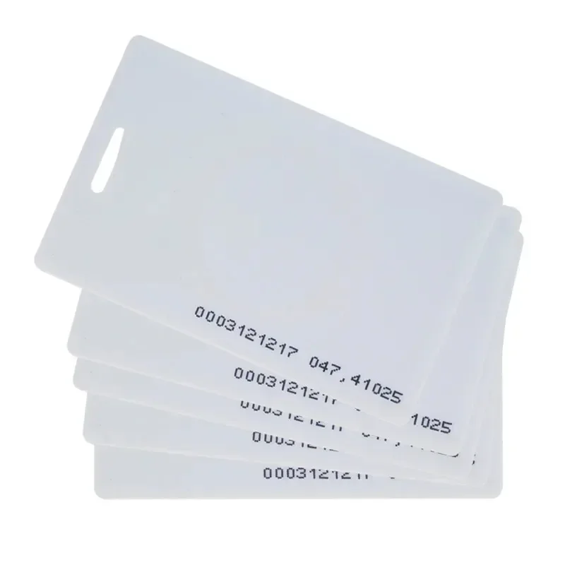 5pcs/10pcs Read Only 1.8mm EM4100 Tk4100 125khz Access Control Card Key Fob Token Ring Proximity Chip Not Rewriteable ID Tag