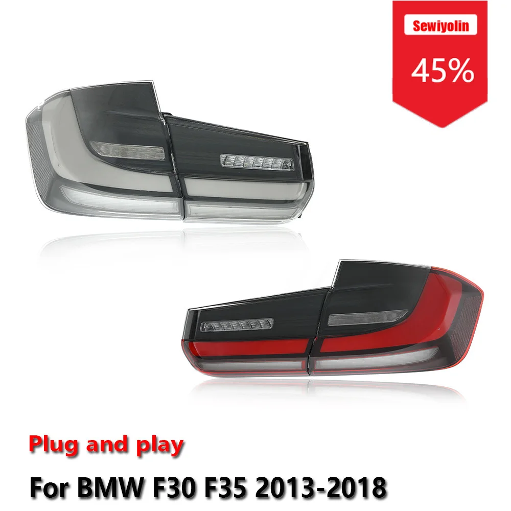 

Автомобильные светодиодные задние фонари в сборе для BMW F30 F35 2013-2018, авто противотуманные DRL, стоп-сигнал, указатель поворота, Plug and Play