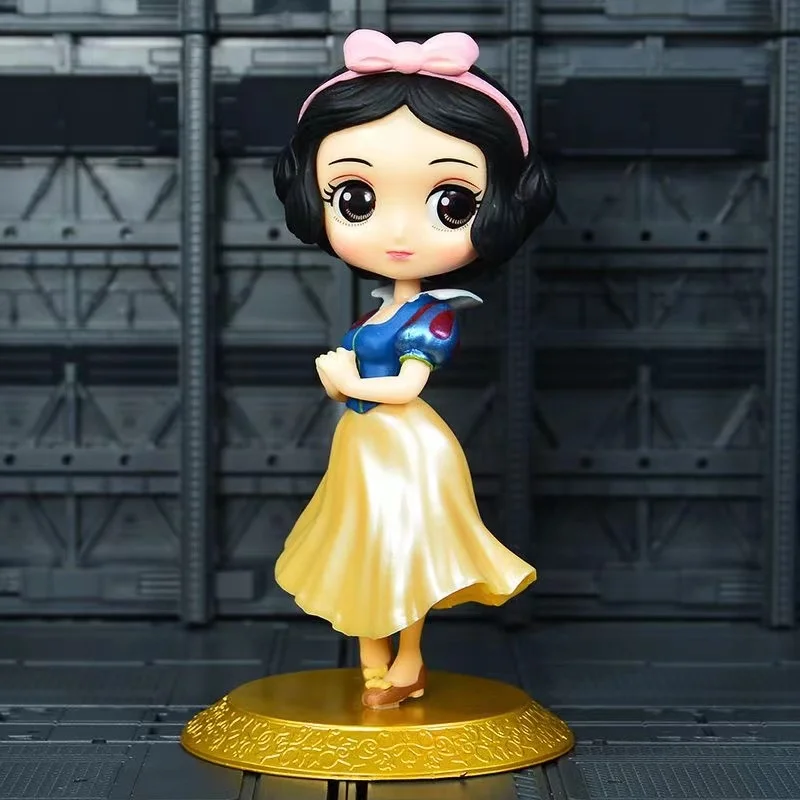 Figuras blancas de la princesa Q Posket Sonw de 14cm, juguete modelo La Bella y La Bestia, regalos para niñas