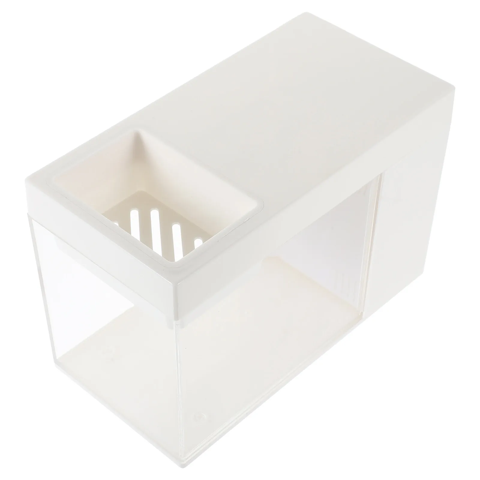 

Акриловый аквариум для бетт, настольный мини-аквариум, декор для стола, многофункциональный маленький аквариум с самоциркуляцией воды, экологичный.