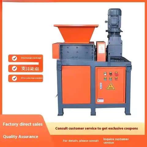 플라스틱, 가정용 주방 오크, 고무, 직물 폐기물, 크고 작은 분쇄기용 단일 축 분쇄기 2025 신규