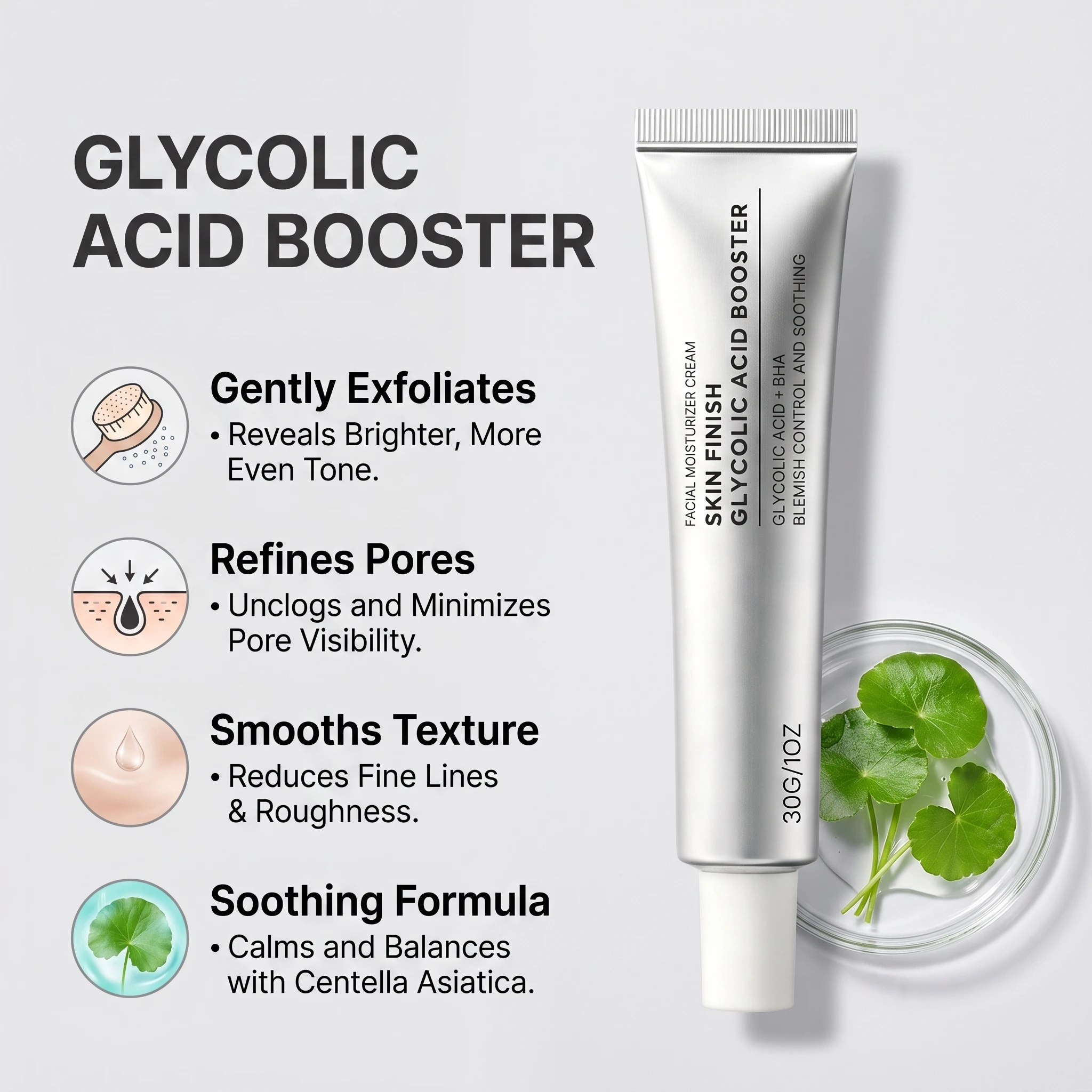 creme-hidratante-facial-com-Acido-glicolico-para-controle-de-manchas-e-reducao-de-poros-hidratacao-suave-e-calmante-para-a-pele