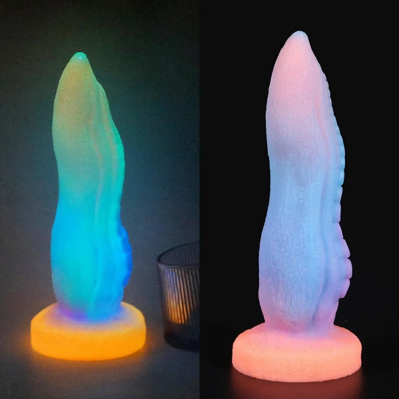 Luminous Mixed Color Simulation Penis Oversized Sex Product Dildo Male and Female Masturbation Sexy Sex Product Adult Toys