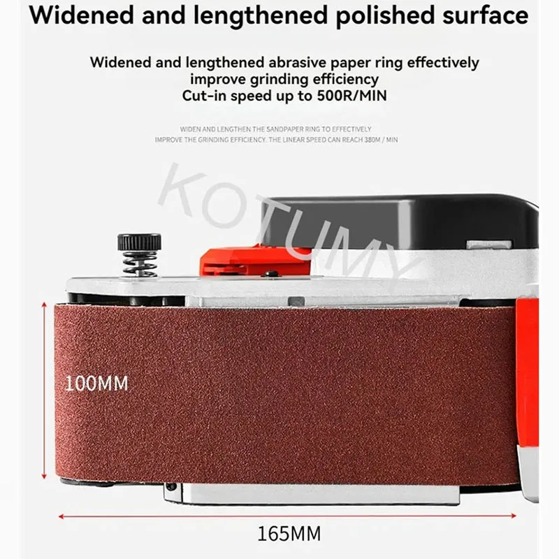 220v 4inch Industrial Grade Portable sanding machine small household Sandpaper  sanding belt machine  flat polishing machine