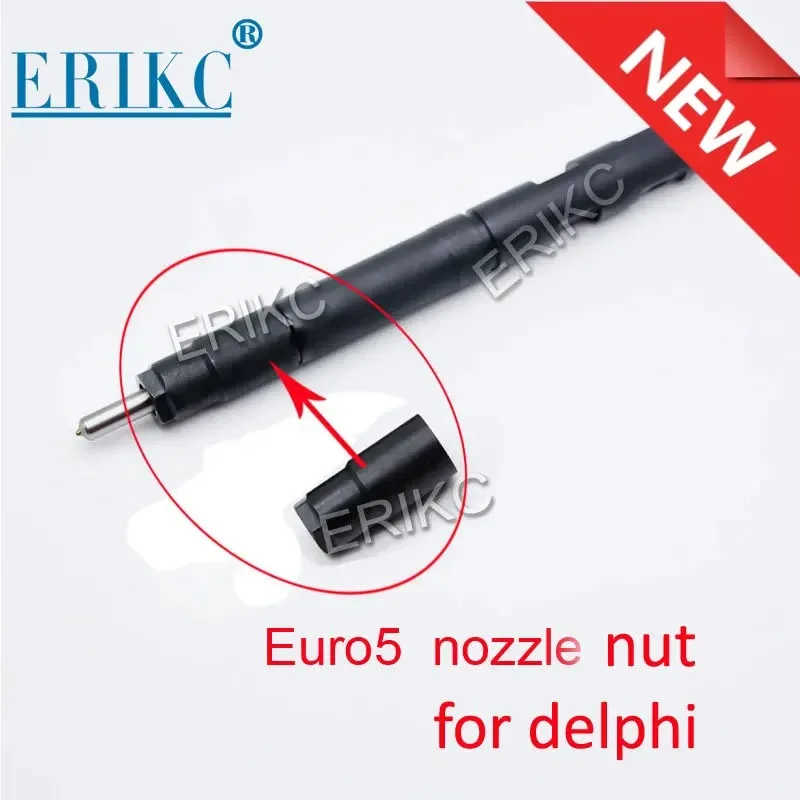 ERIKC 28243689 Original Spray Nozzle Nut 28323571 Auto Diesel Engine Spare Parts Injector Cap for Delphi EURO 5 Injector