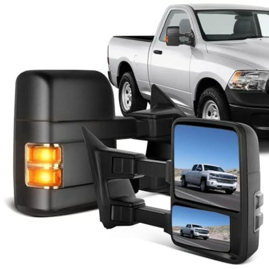 

Right Passenger Side Mirror for Ford F-250 F-350 F-450 F-550 Super Duty 2008-2016 with Manual Operation Turn Signal Convex Glas