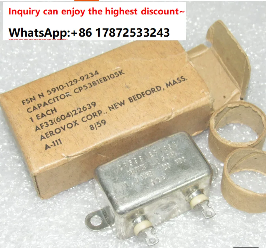 CP53B1EB105K 100V 1.0UF 1UF 44X26X24MM Frequency Division Coupled Oil Immersed Film Capacitor