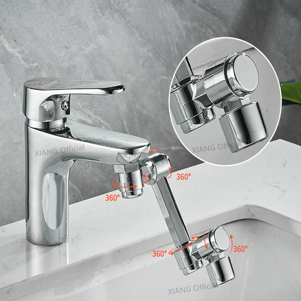 1440° Rotatable Faucet Extender Spray Head Anti Splash Filter ABS Tap Kitchen Faucets Water Saving Nozzle Sprayer Universal