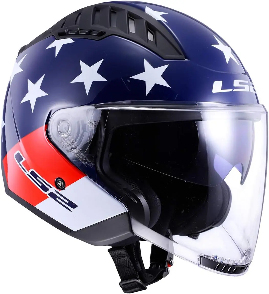 

Helmets Copter Open Face Helmet (American Red/White/Blue - Medium)