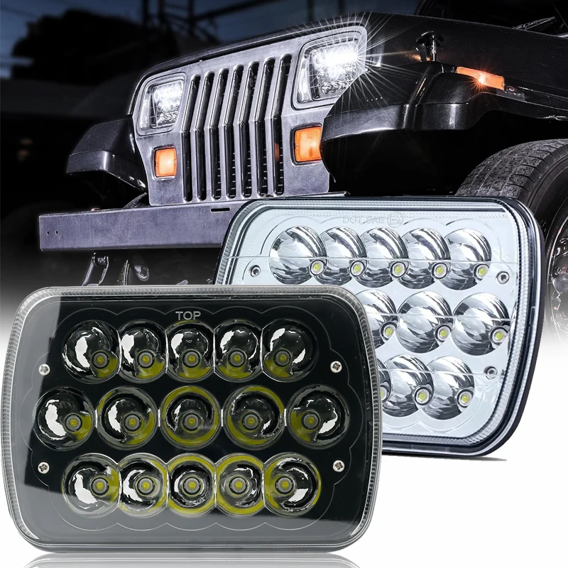 

7x6 "5X7" водонепроницаемый светодиодный проектор дальнего света DRL для Jeep Cherokee XJ автомобильные аксессуары 1 шт.