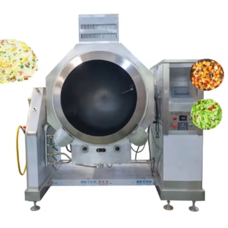 Direct industrial cooking machines for large food processing and vegetable processing plants in the catering industry