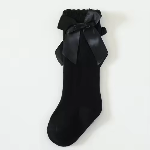 Baby Girls Bow Knee High Socks Cute Kids Girl Student Princess Sock Children Solid Color Cotton Socks Infant Newborn Clothing - Image 11