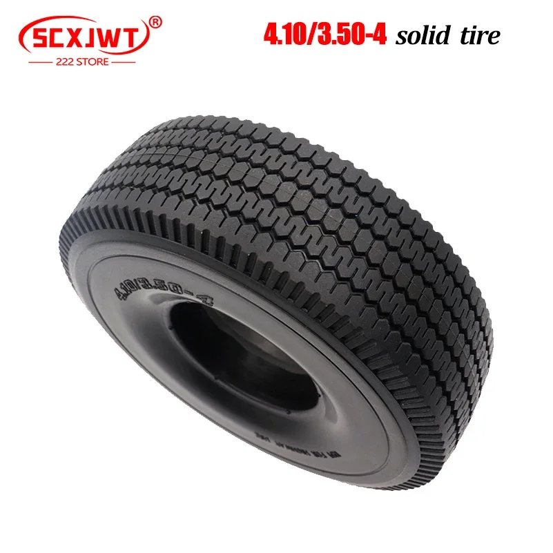 

10 Inch Solid Tyres for Electric Vehicles 4.10/3.50-4 Non-pneumatic Tires Warehouse Cars Scooter Wheel