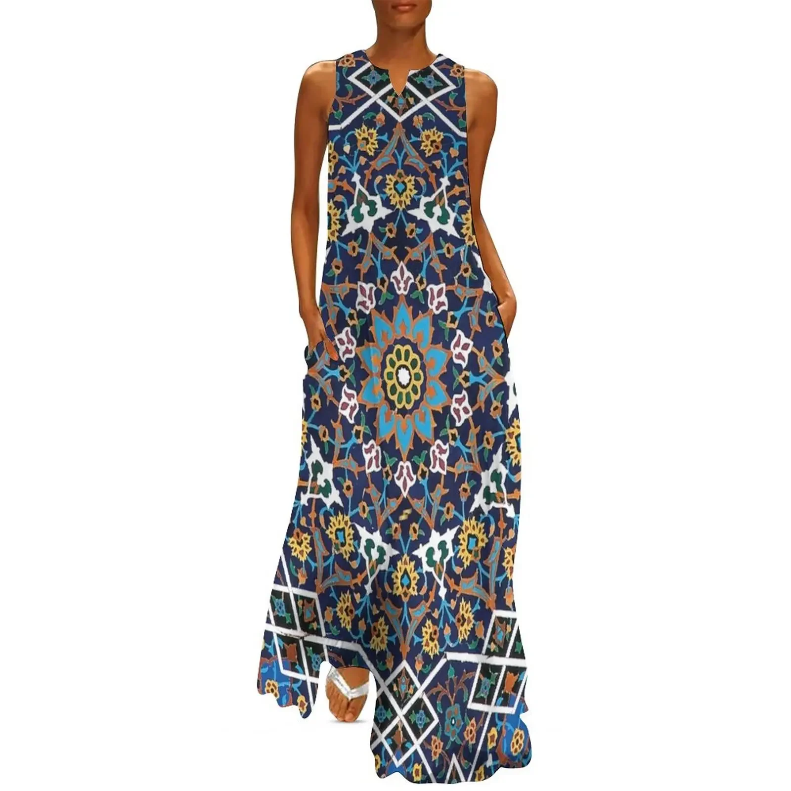 

Persian Ceramic Design 10 Long Dress prom clothes women party dresses Elegant gowns evening dress women Dress