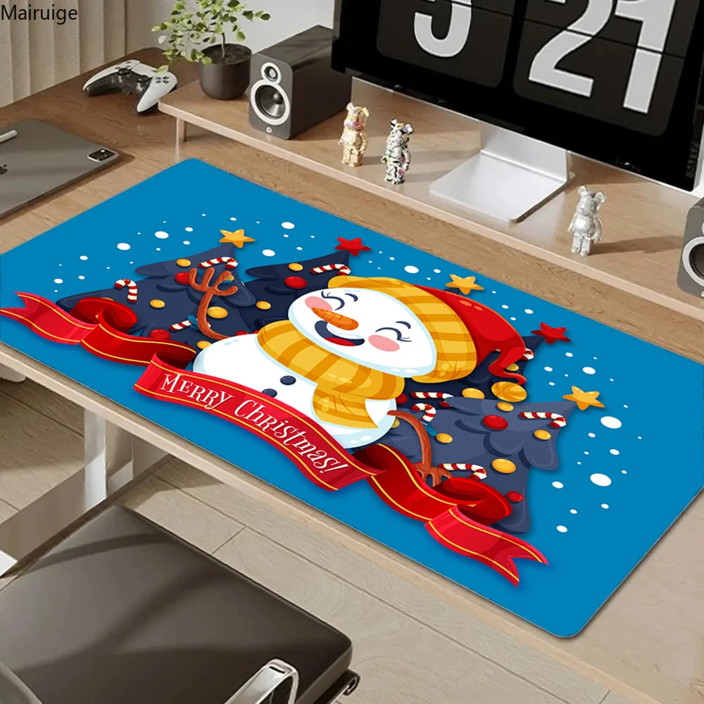 Christmas Cartoon Pattern Table Mats HD Print Rubber Mousepad  Extended Mouse pad Computer Anti-wrinkle anti-slip Carpet