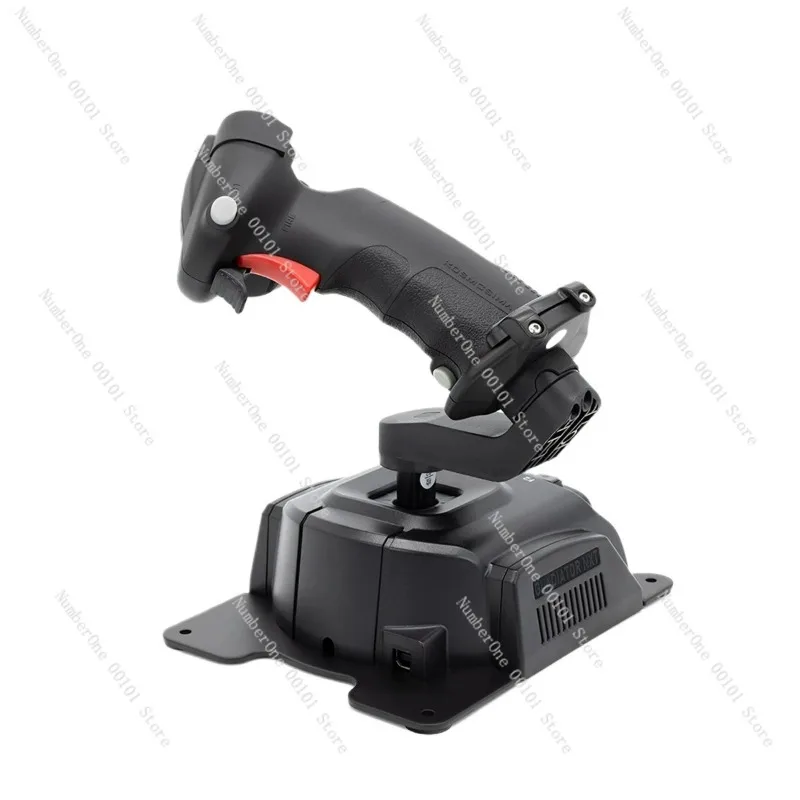Omnidirectional Throttle & Left-Hand Space Flight Joystick, 6-Axis Precision Control for Flight Simulation