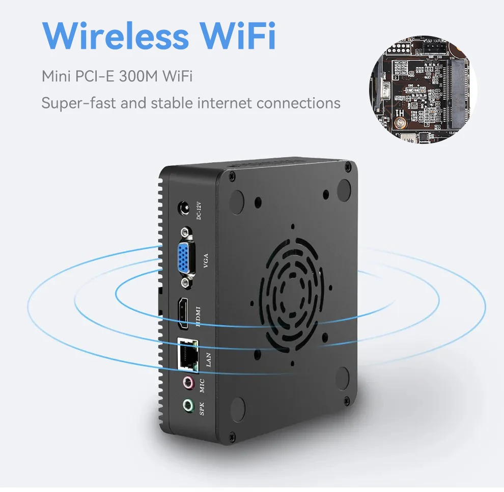 Komputer Minipc Dubai Celeron Core I3 I5 Linux Arm Tanpa Kipas Mini Motherboard Desktop Barebone PC Portabel Pribadi