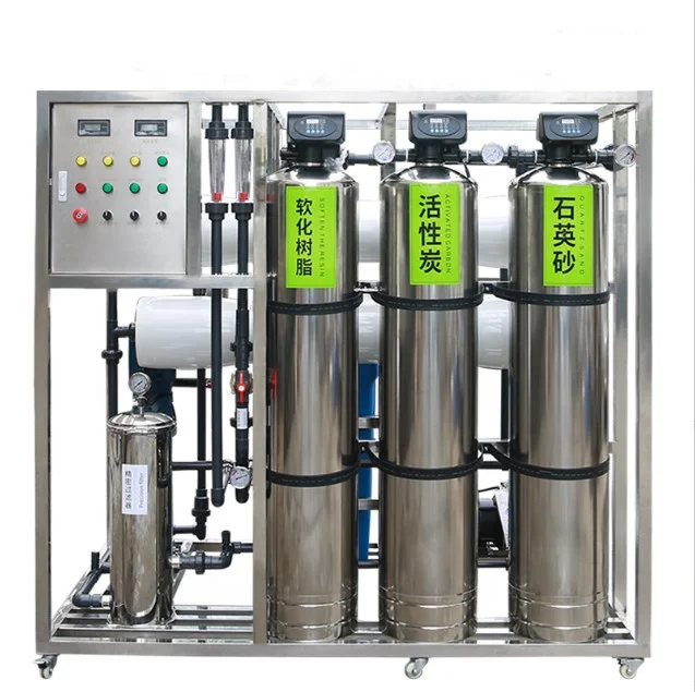 Impianto industriale di trattamento dell'acqua per il trattamento dell'acqua potabile 1000lph RO