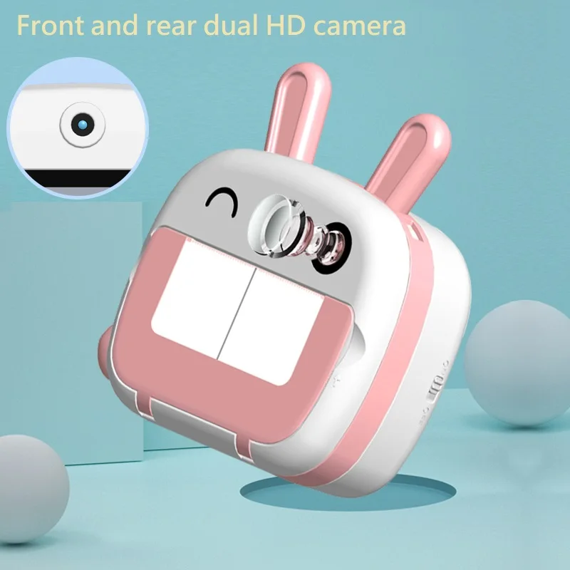 Appareil photo numérique pour enfants, impression instantanée, papier thermique, WiFi, imprimante mobile, vidéo haute définition 2.4 P, 1080 pouces