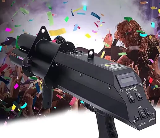 Wholesale LED Electronic Confetti  and Five-petal Colored Paper Sprayer Is Used for Stage  Bar and Party Events
