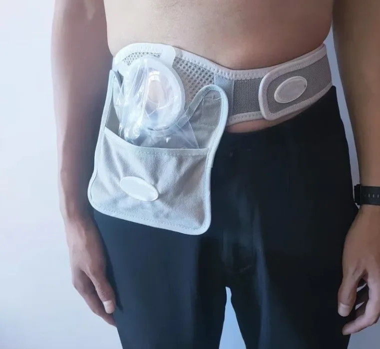 

Breathable mesh disposable ostomy bag with abdominal strap cuttable ostomy bag rectal cancer 80pcs stool bag silicone ostomy bag