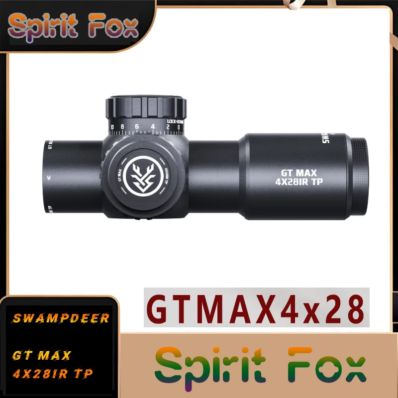 SWAMP DEER GTMAX4 * 28IR Short Speed Sight Cross Mirror 4x High Transmittance HD Adjustable Sight Mirror Red and Green Dual Ligh
