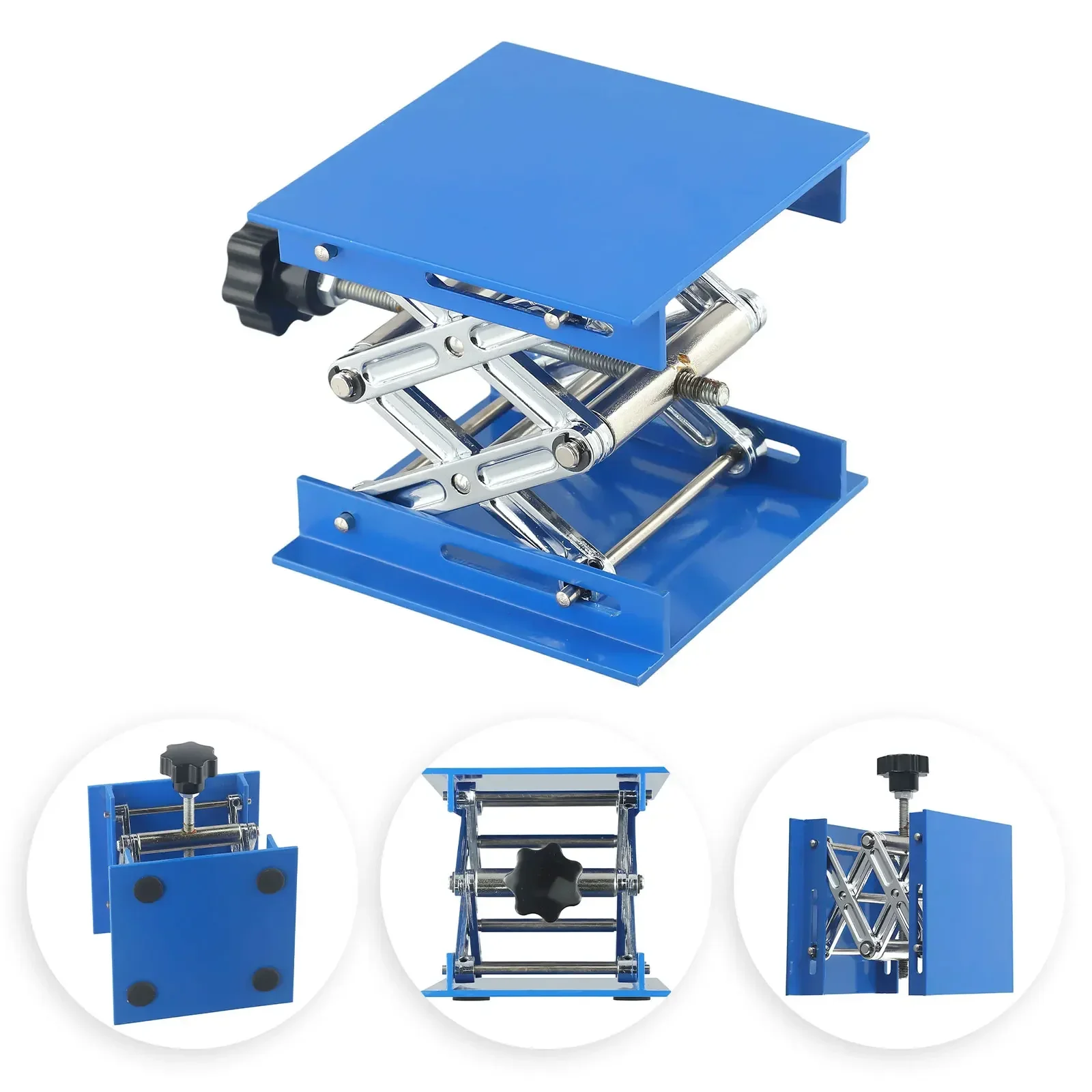 Lift Table Woodworking Engraving Lab Lifting Stand Rack 4x4in Aluminum Router  Aluminum Oxide Tool  Accessories