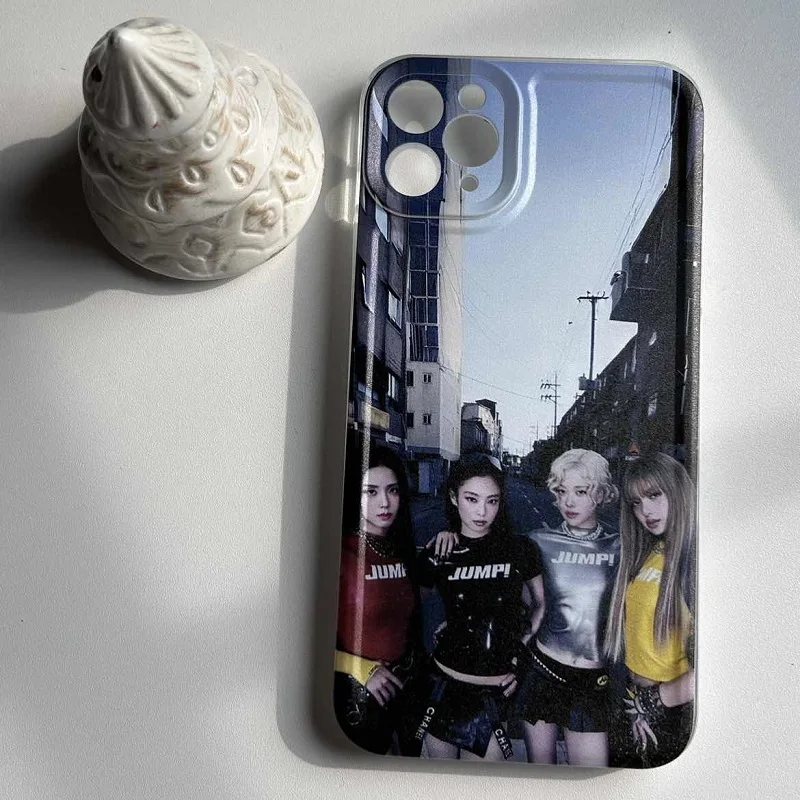 

Hot Kpop Blacks Korea Pinks New Song JUMP Phone Case For Iphone 16/15/14/13/11 15pro 14promax Xsmax Xs X Xr Mobile Phone Shell