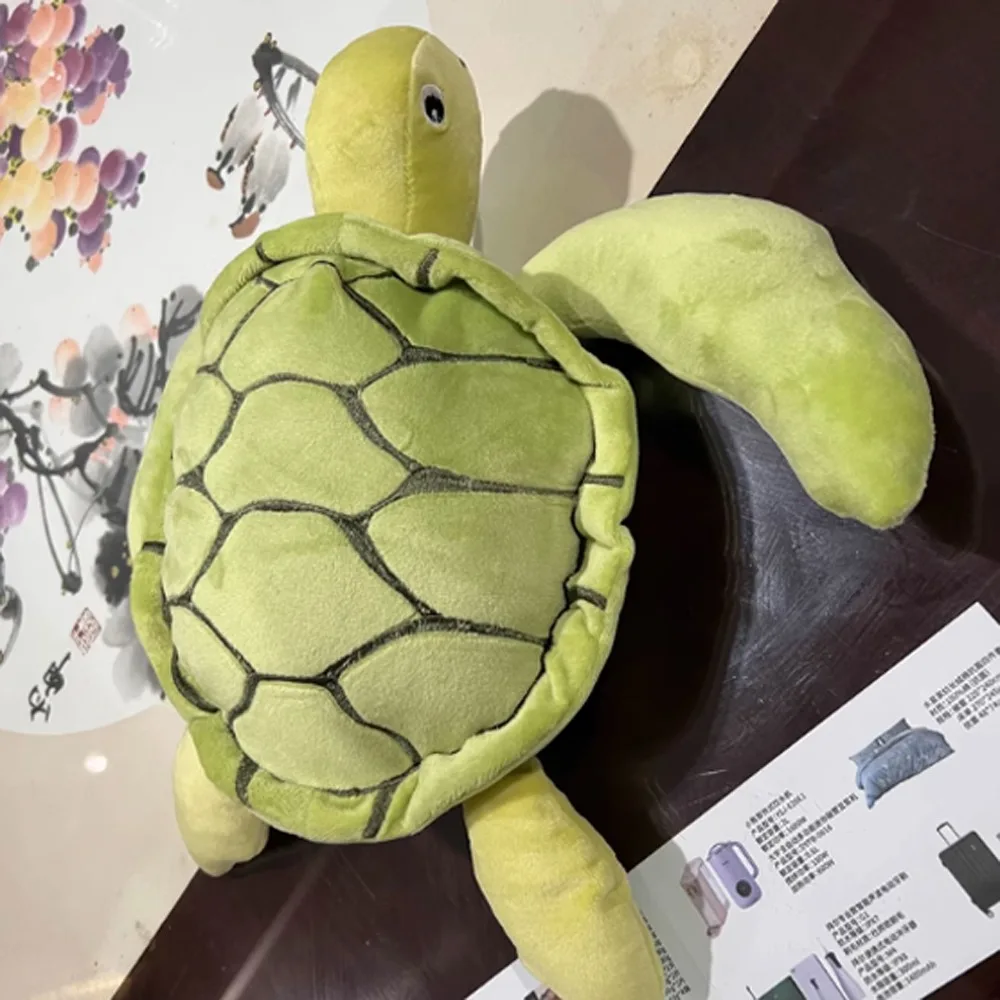 Meerestier Schildkröte Flauschige Stoffpuppe Schildkröte Gefüllte Sammlung Weiches Tier Meeresschildkröte Kissen Geburtstag Weihnachten