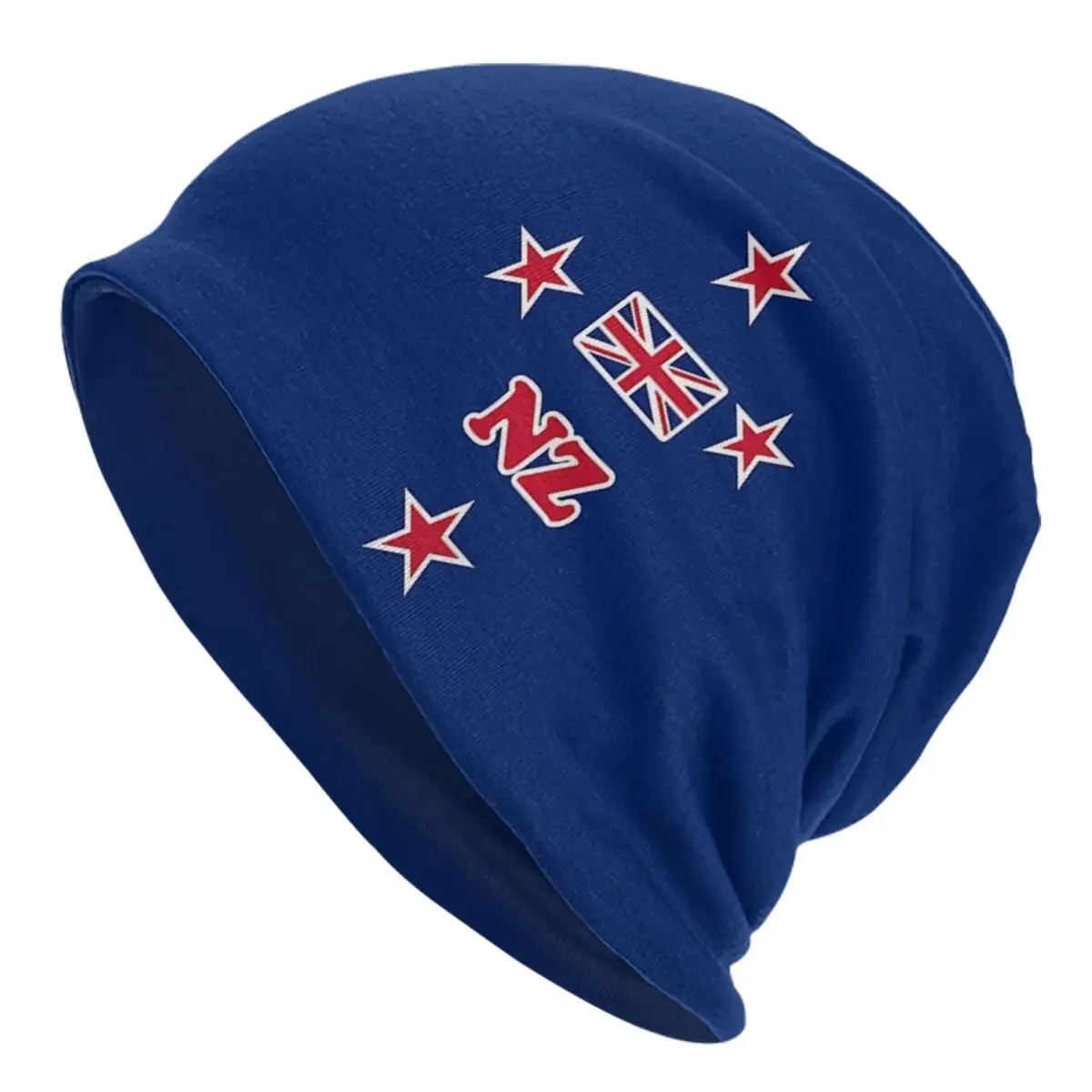 New Zealand Flag Wellington Warm Knitted Cap Fashion Bonnet Hat Autumn Winter Outdoor Beanies Hats for Men Women Adult