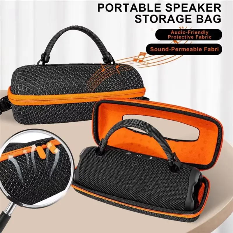 【PUBLICITY】For Charge6 Speaker Carrying Sound Permeable Bag Hard Outdoors Travel Case Transparent Case For Charge 6 Spea