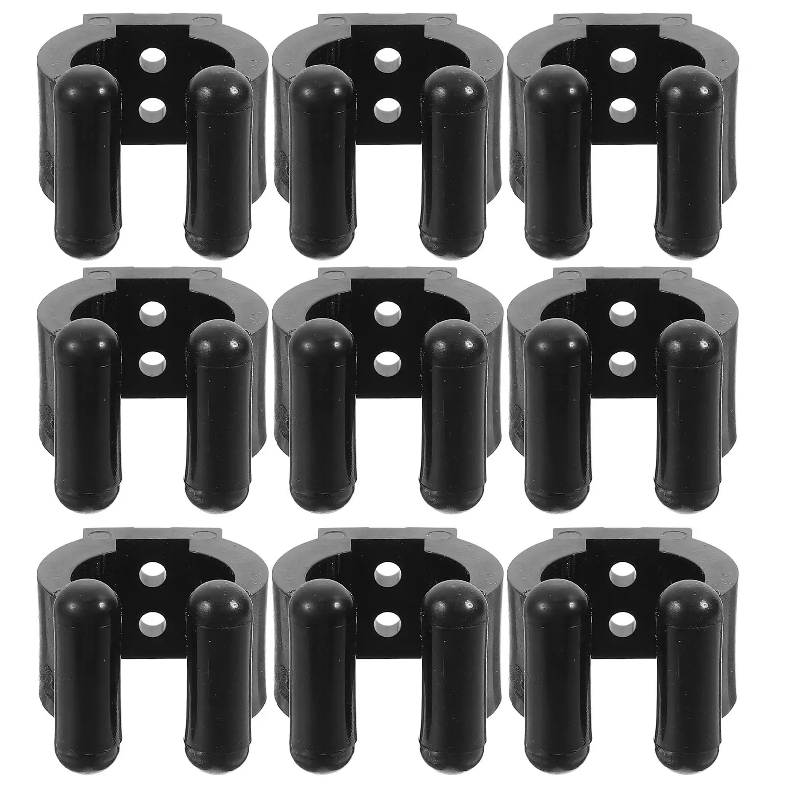 

10 Pcs Fishing Rod Holder Ceiling Wall Rack Stick Clips Pole Building Supplies Billiard Storage
