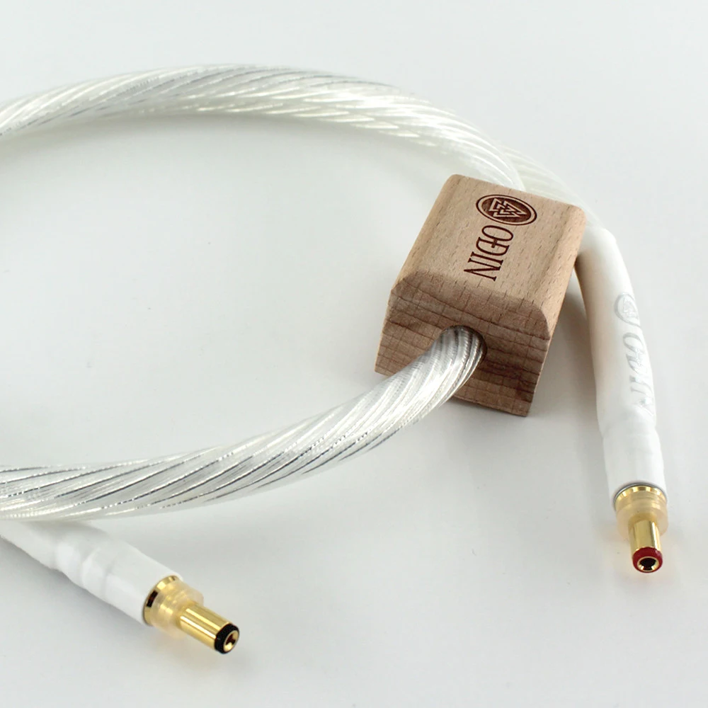 Nordost odin Silver Plated GX16 2Pin to DC25 5.5*2.1/5.5*2.5mm Gold plated Plug Linear Power Supply Air Output Cable