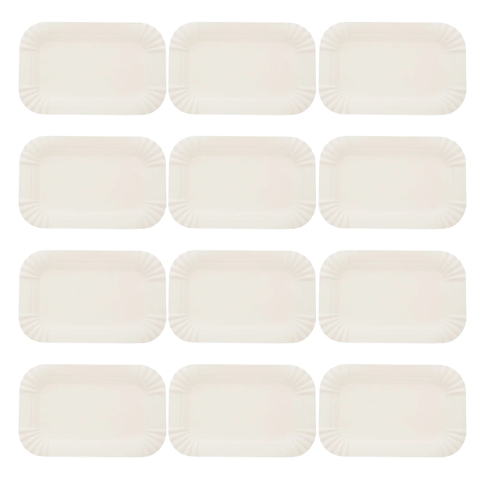 

100pcs Cake Board Rectangle Heavy Duty Paper Plates Cake Serving Tray For Dessert Display Mousse Party Food Tray Bulk