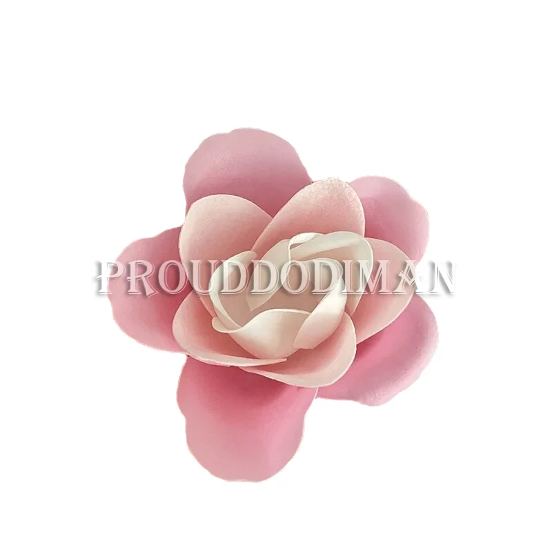 81pcs 3.5x4cm Mix 3 Colors Roses Heads 3 layer No Flower Base Artificial Flowers Diy Wedding Valentine\'s Day Decoration Gift Box