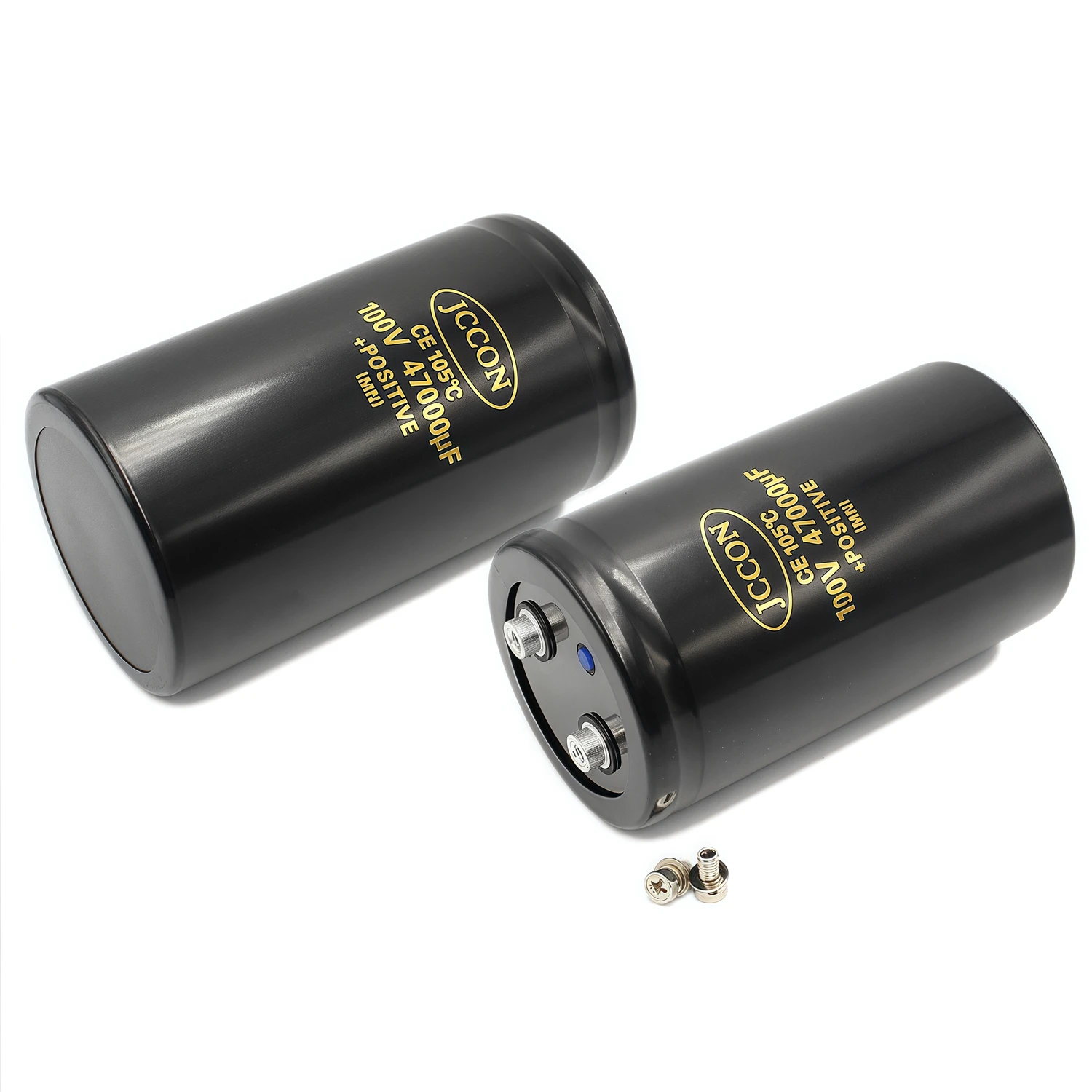 1pcs JCCON 100v 22000uf 47000uf 10000uf 100v Welding Machine Bolt Capacitor/Inverter Screw-Foot Large Electrolytic Capacitor 100
