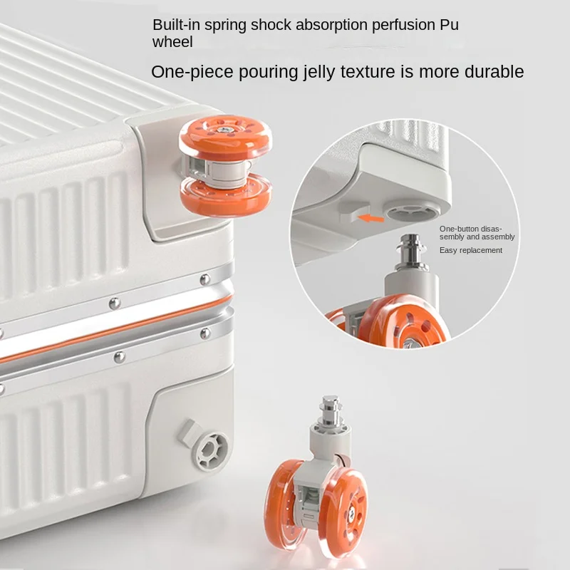 Bagagem de mão compacta de 20 polegadas Mala de carrinho com estrutura de alumínio de grande capacidade de 26 polegadas para homens e mulheres mala de viagem