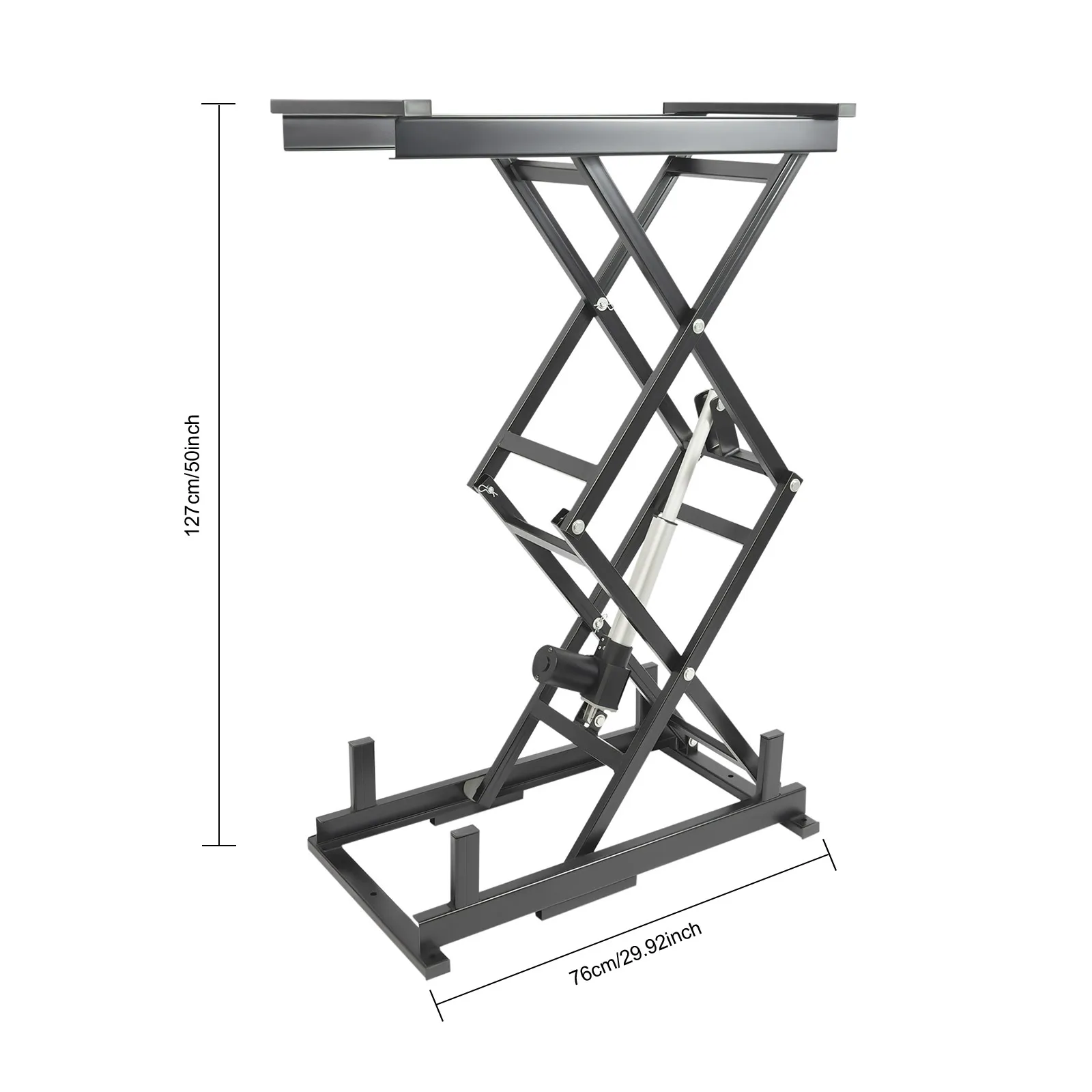 Scissor Lift Table, Electric Scissor Lift Table, DC 24V Hydraulic Adjustable 180LB Height Platform With Wireless Remote for Factory Home DIY