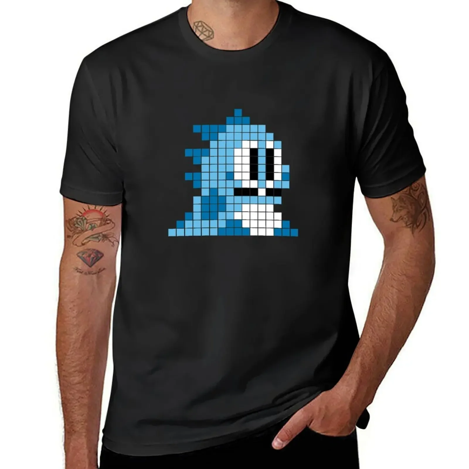 

Bubble bobble pixel art T-Shirt funny costumes luxury designer Personalized t-shirt graphics funny t shirts for men