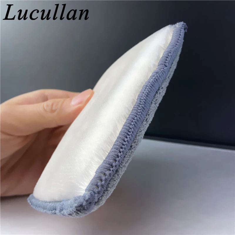 Lucullan Double Side Use Leather,Plastic,Vinyl and Upholstery Cleaning Applicators Car Detailing Interior Scrubbing Sponge