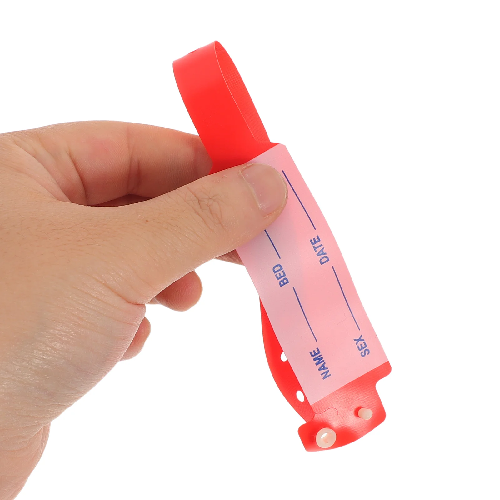 

100pcs Patient Identification Wristband Waterproof Disposable Medical Id Bracelet For Hospital Nursing Care Adjustable Elderly