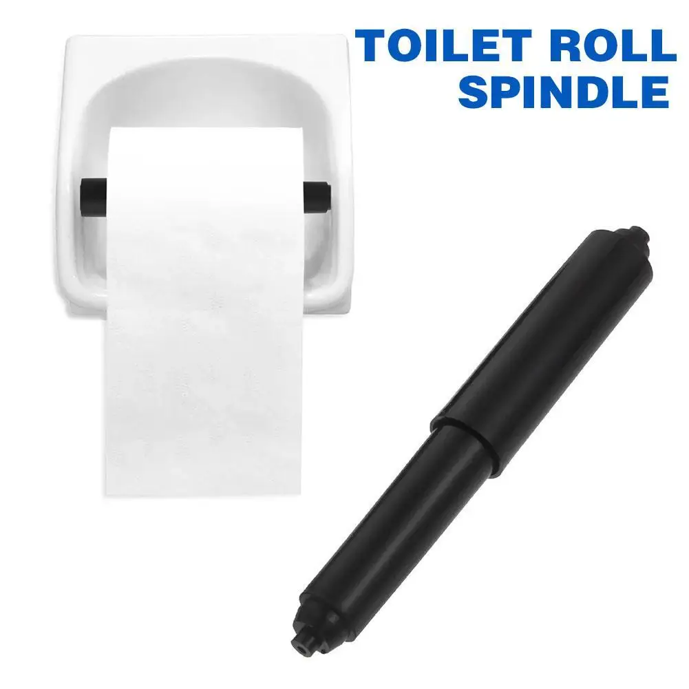 1PCS Replacement Toilet Roll Paper Shaft White Plastic Toilet Roll Holder Roller Spindle Insert Spring For Bathroom Accessory