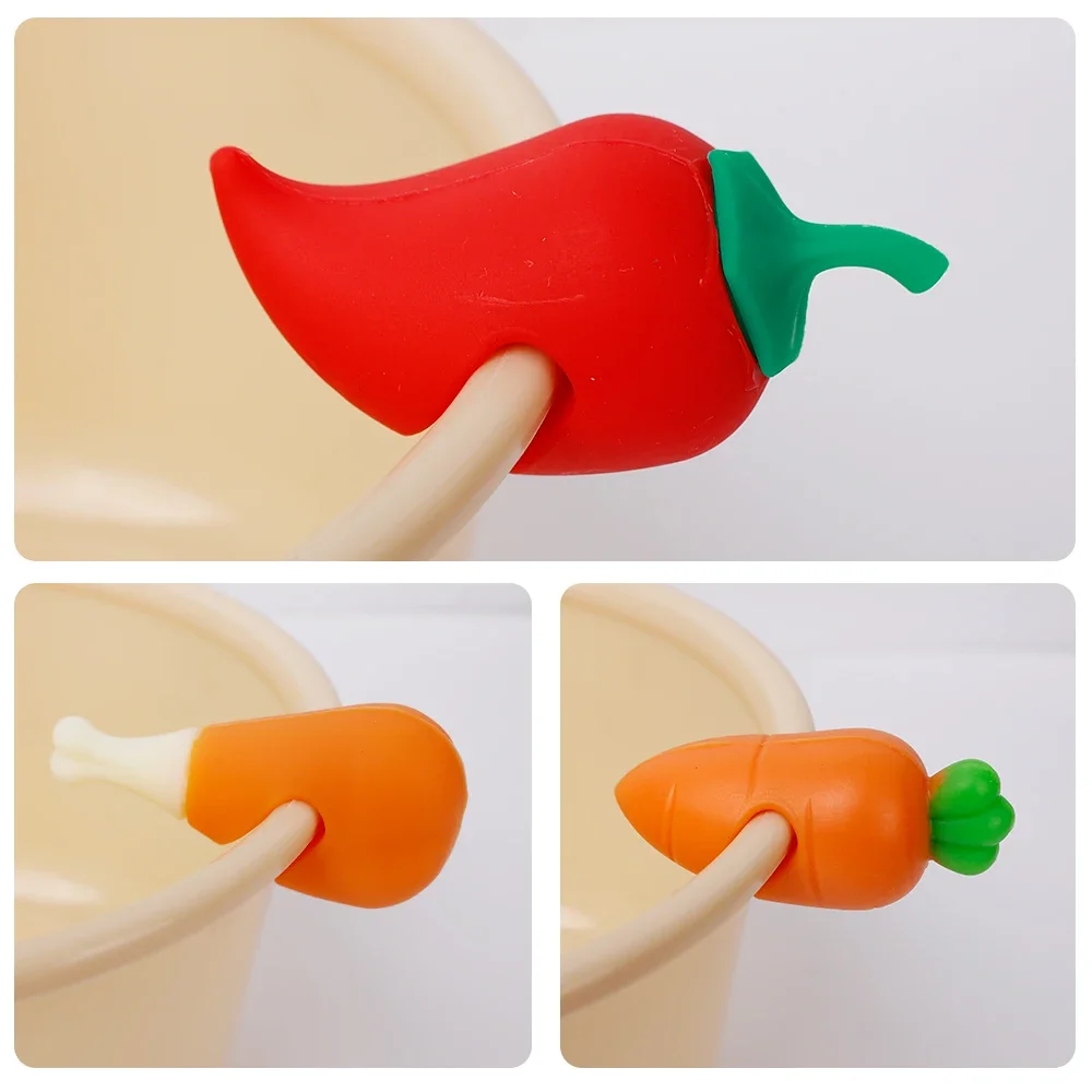 Silicone Pot Lid Anti-spill Rack Heat-resistant Anti-Overflow Stoppers Cover Lifter Holder Creative Kitchen Tools Gadgets