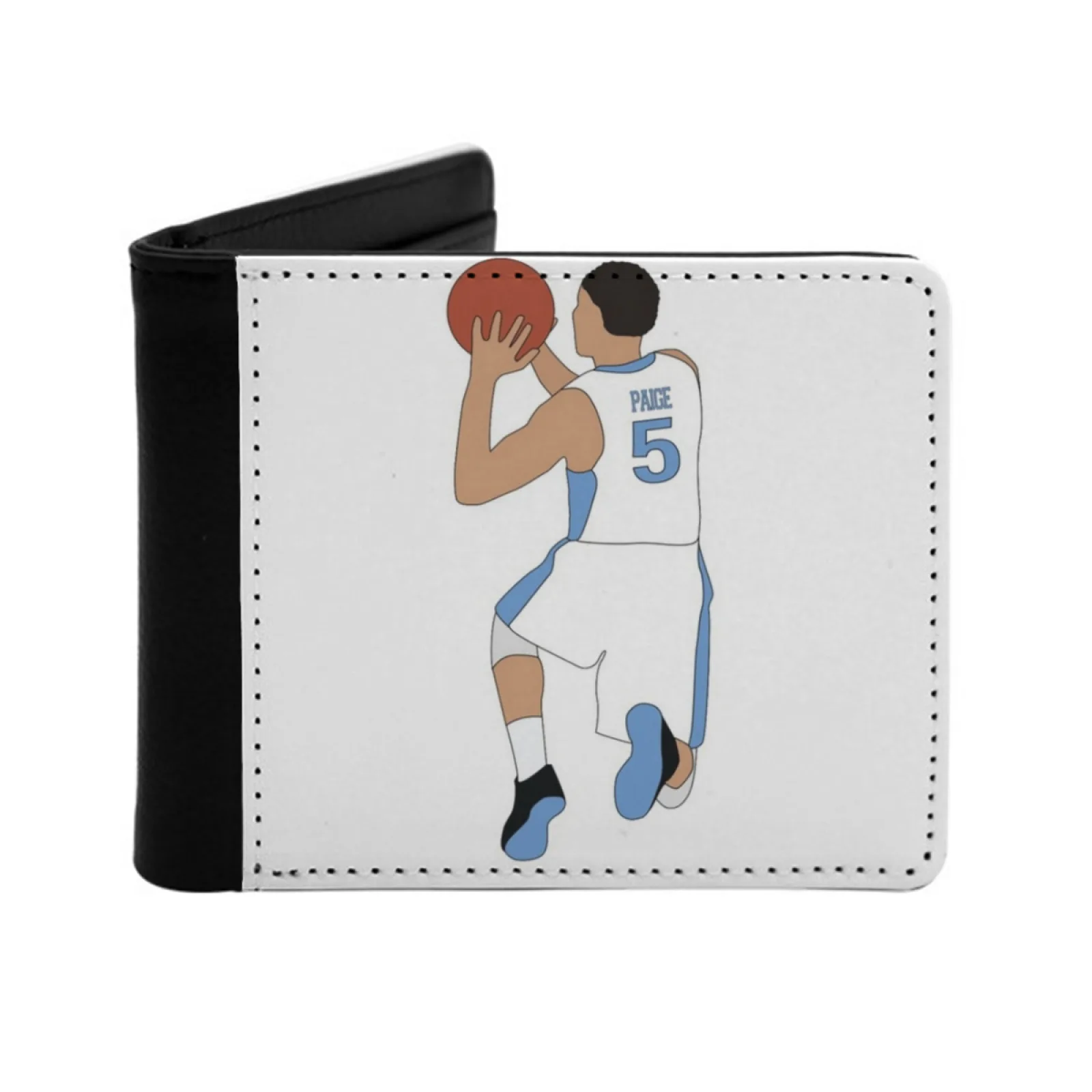 Marcus Paige's Shot Short Men's Wallet Multifunction Purse Male Pu Leather Wallet Marcus Paige Unc Basketball Personalized